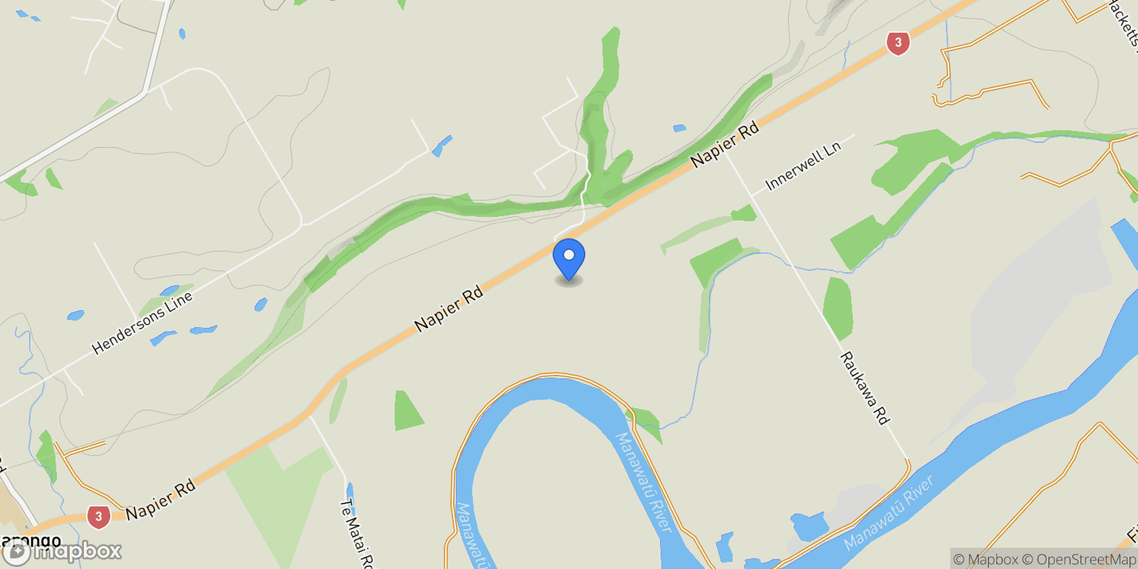 Map showing 914 Napier Road Whakarongo, Palmerston North City, MWT 4470, Palmerston North, Manawatu-Wanganui, New Zealand.