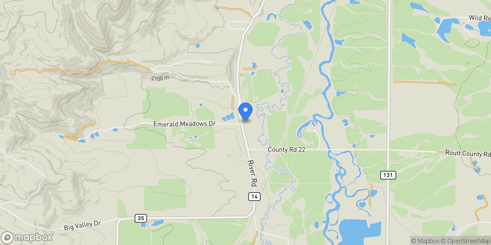 Map showing 33250 County Road 14 , Steamboat Springs, CO 80487, Steamboat Springs, Colorado, United States.
