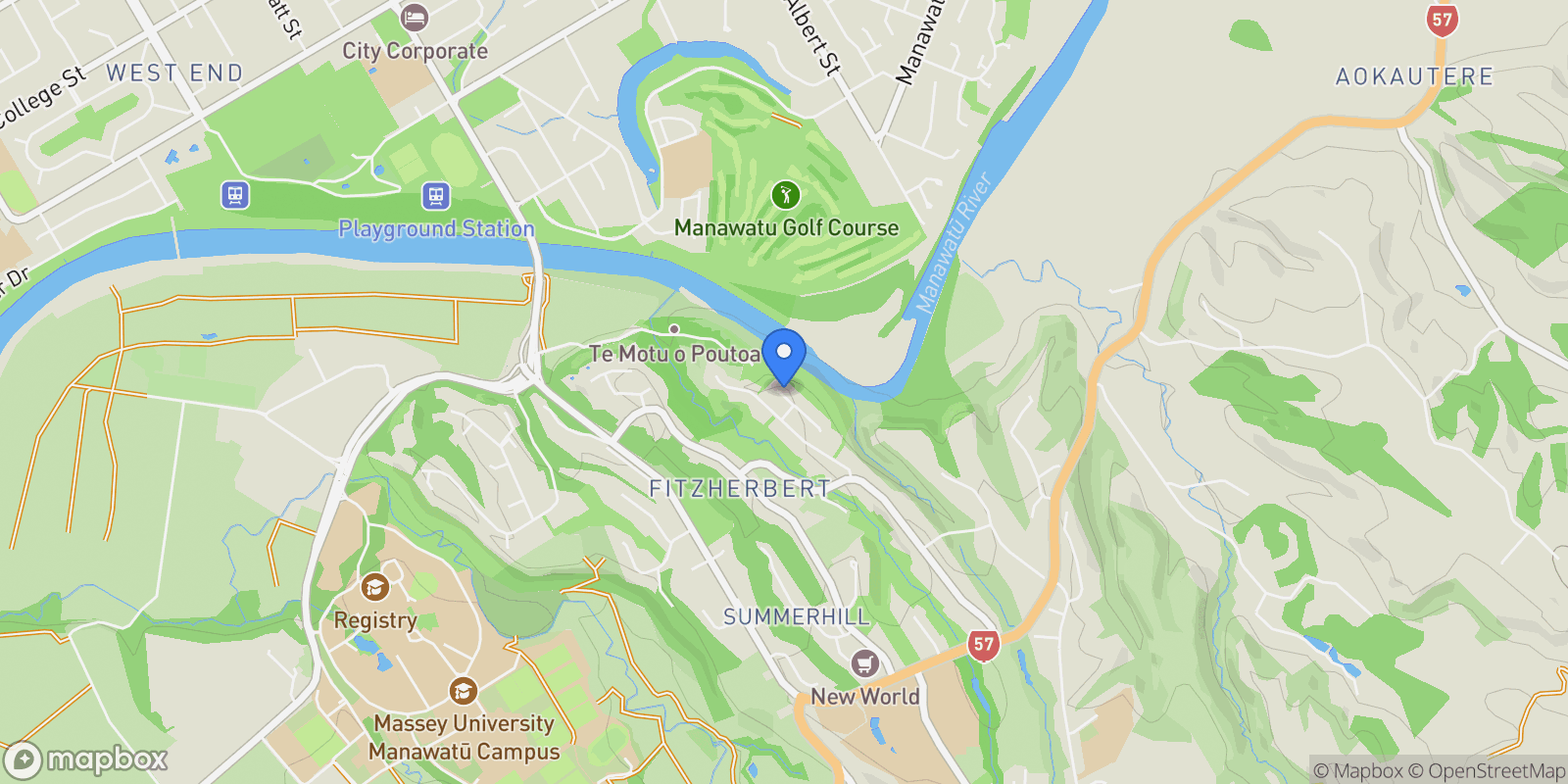 Map showing 13 Edenmore Terrace, Fitzherbert, Palmerston North City, MWT 4410, Palmerston North, Manawatu-Wanganui, New Zealand.