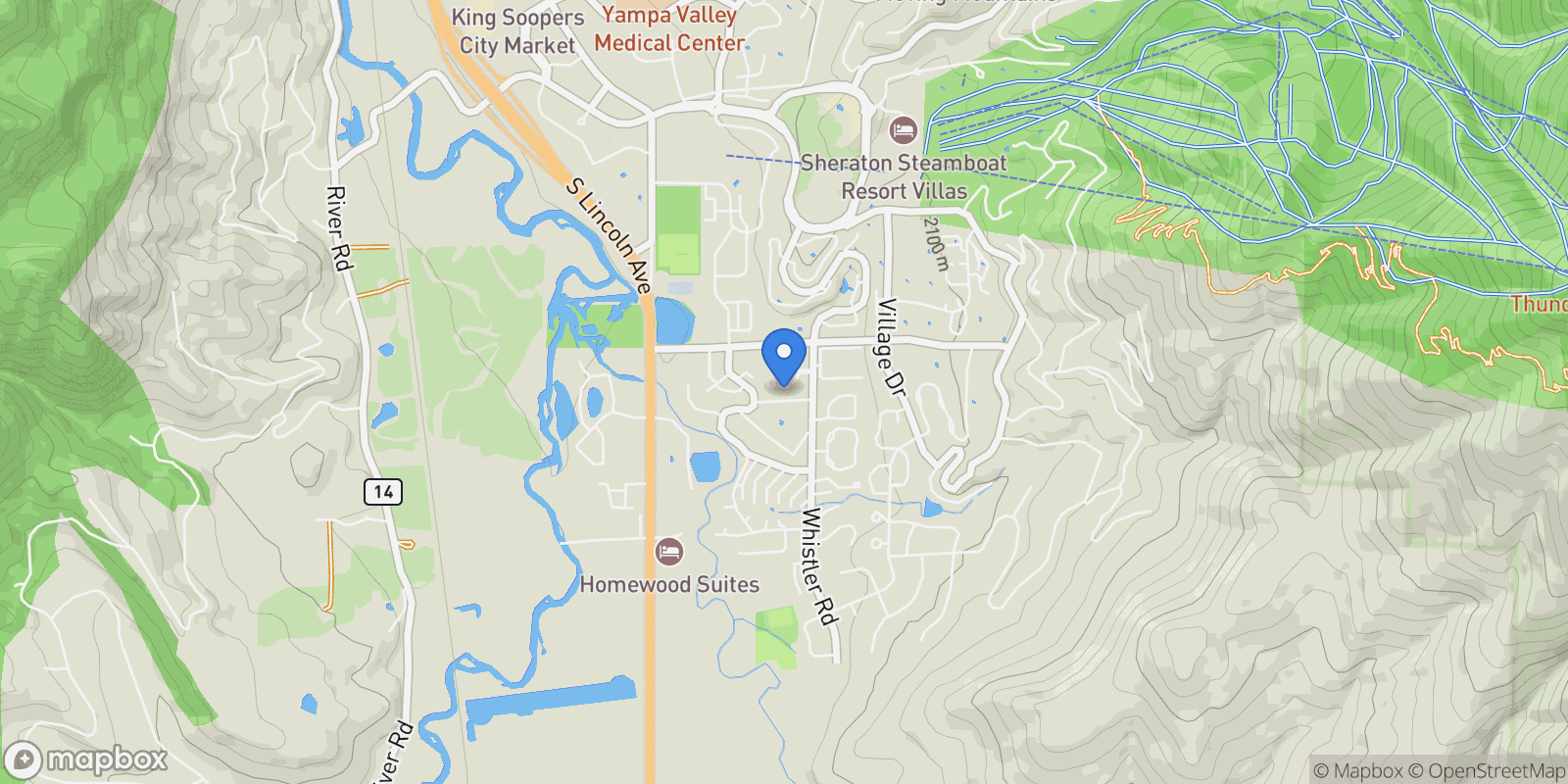 Map showing 1439 Morgan Court , Steamboat Springs, CO 80487, Steamboat Springs, Colorado, United States.