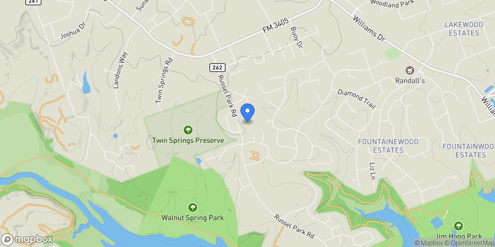 Map showing 511 County Road 262, Georgetown, TX 78633, Georgetown, Texas, United States.