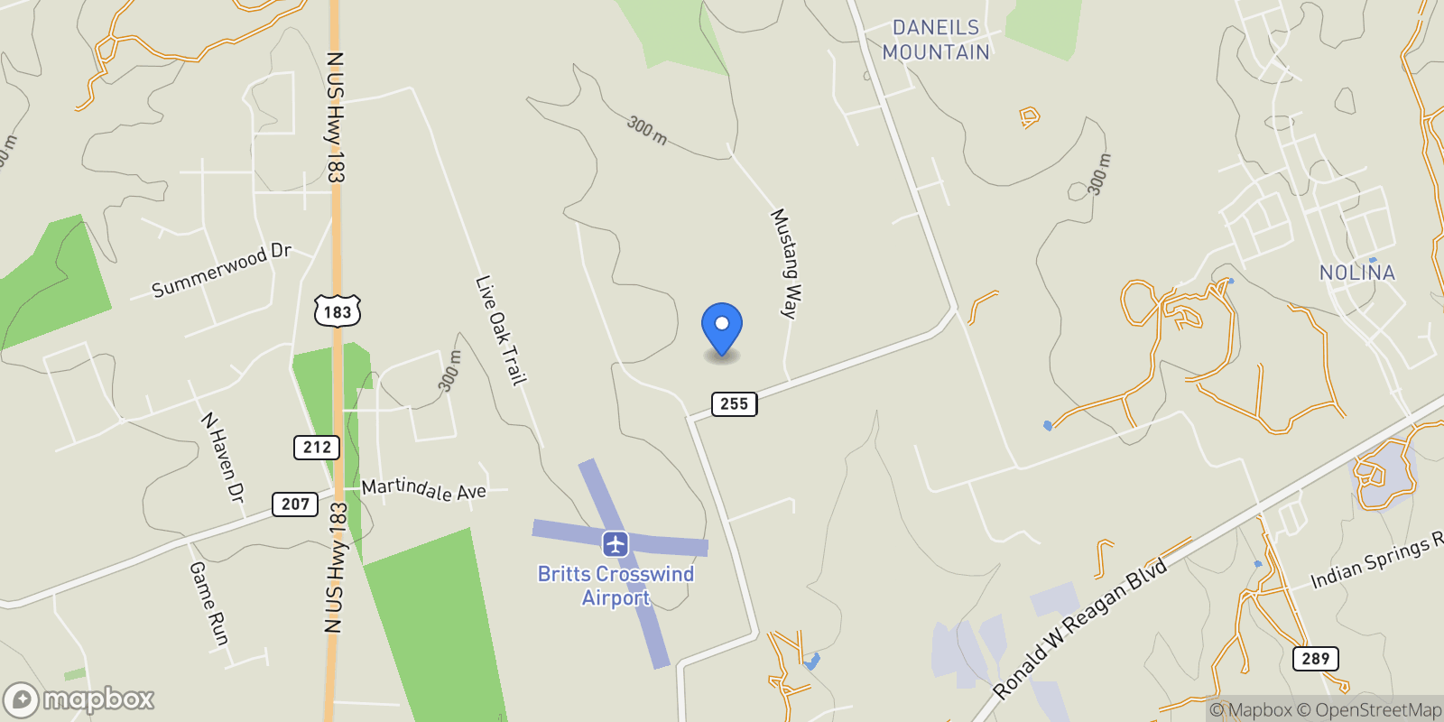 Map showing 1751 County Road 255, Georgetown, TX 78633, Georgetown, Texas, United States.