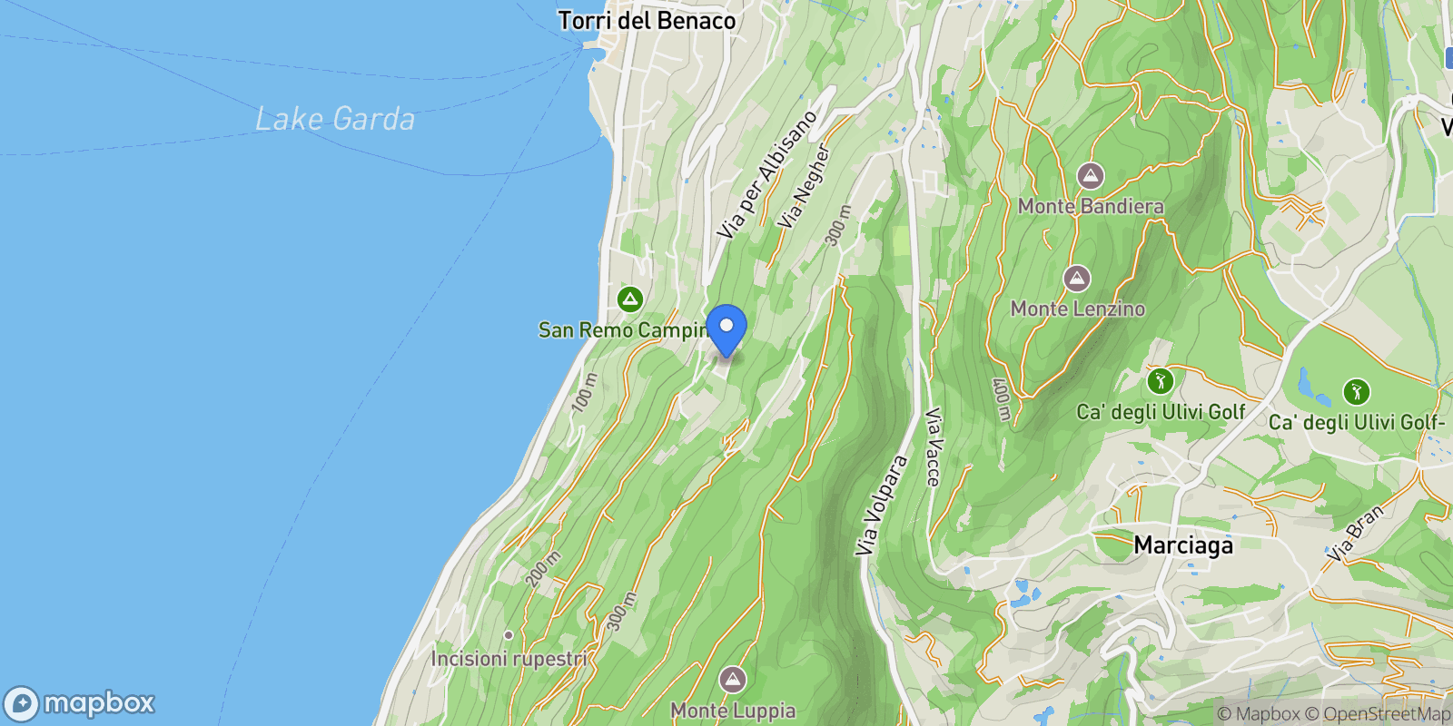 Map showing Loc. Formighetta, Torri del Benaco, Veneto, Italy.