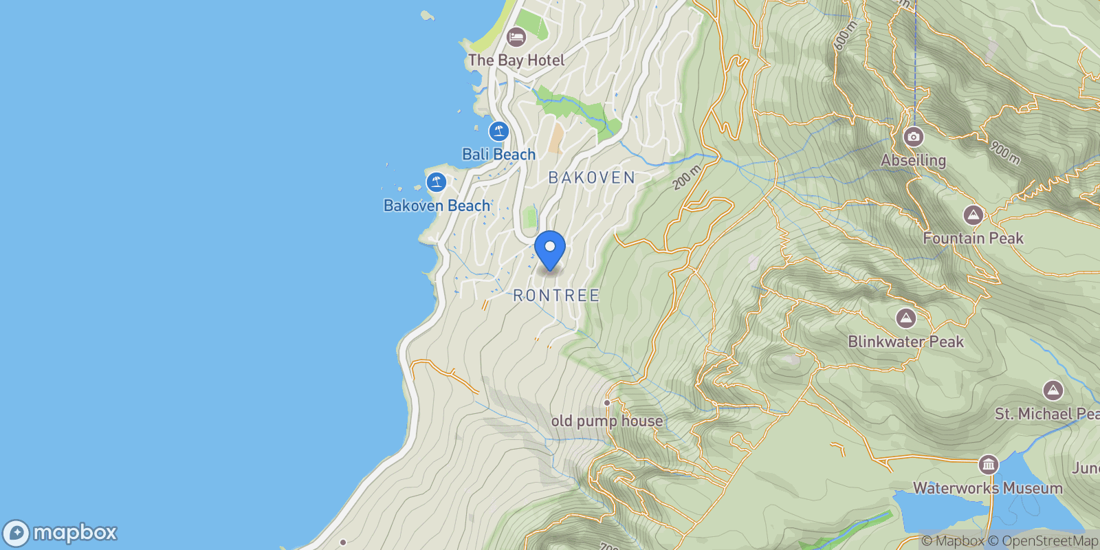 Map showing 24 Rontree Ave, Bakoven, Cape Town, 8005, South Africa, Cape Town, Western Cape, South Africa.