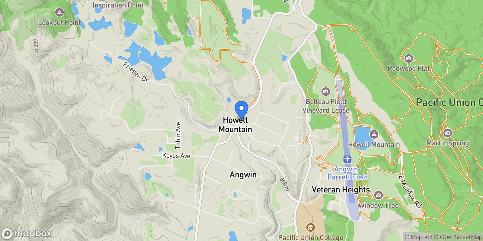 Map showing 506 White Cottage Road North , Angwin, CA 94508, Angwin, California, United States.