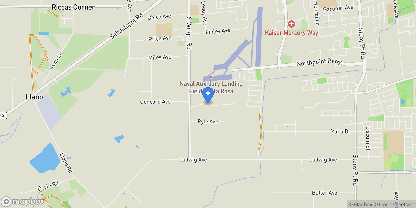 Map showing 4020 Madera Avenue , Santa Rosa, CA 95407, Santa Rosa, California, United States.