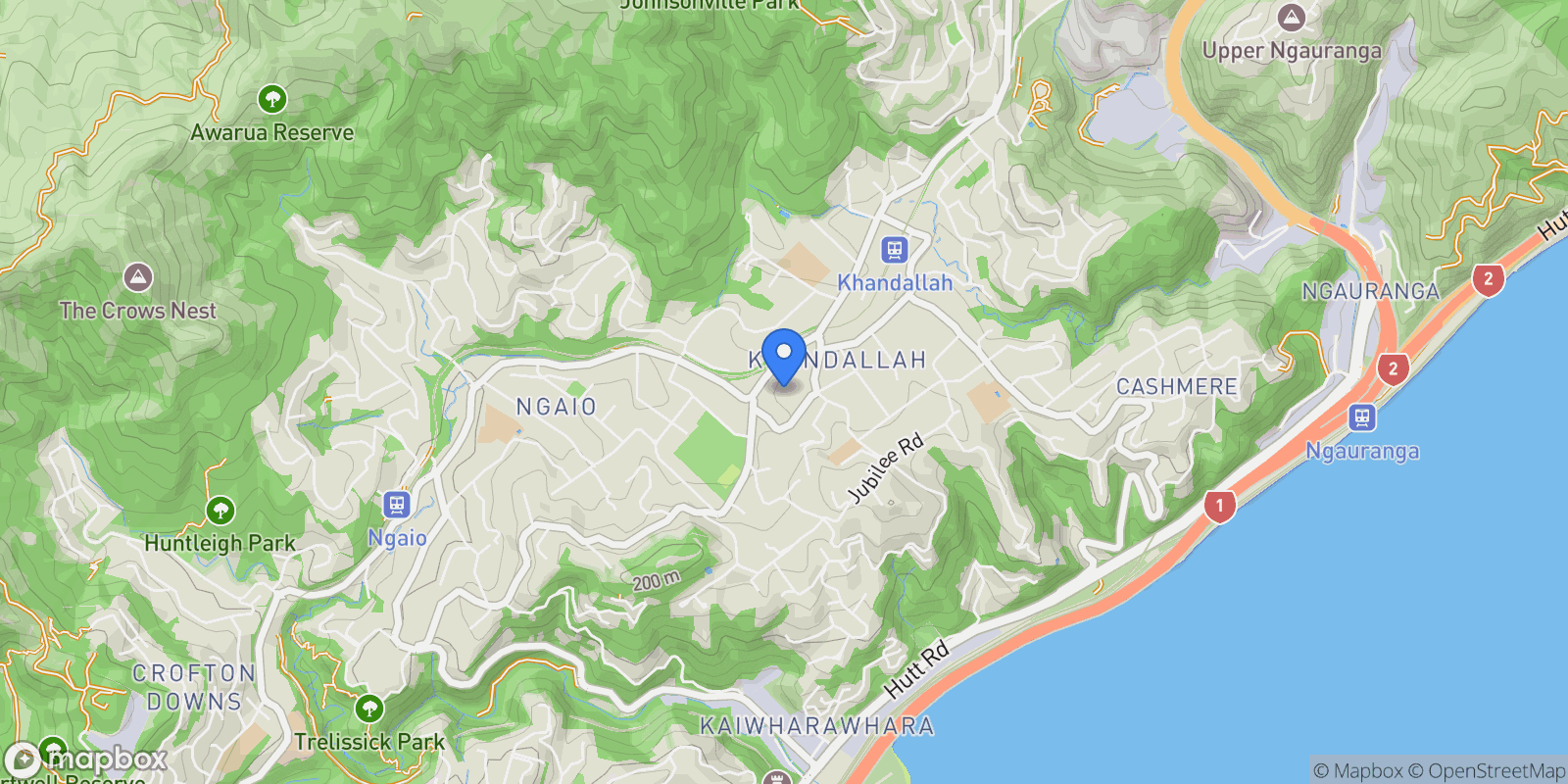Map showing 10B Clutha Avenue Khandallah, Wellington, WGN 6035, Wellington, Wellington, New Zealand.