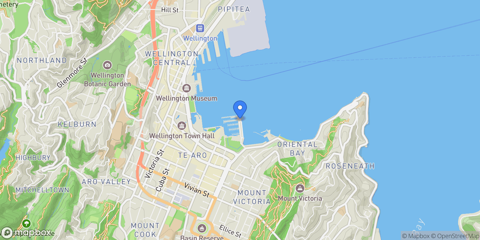 Map showing 1B/7 Clyde Quay Wharf Te Aro, Wellington, WGN, Wellington, Wellington, New Zealand.