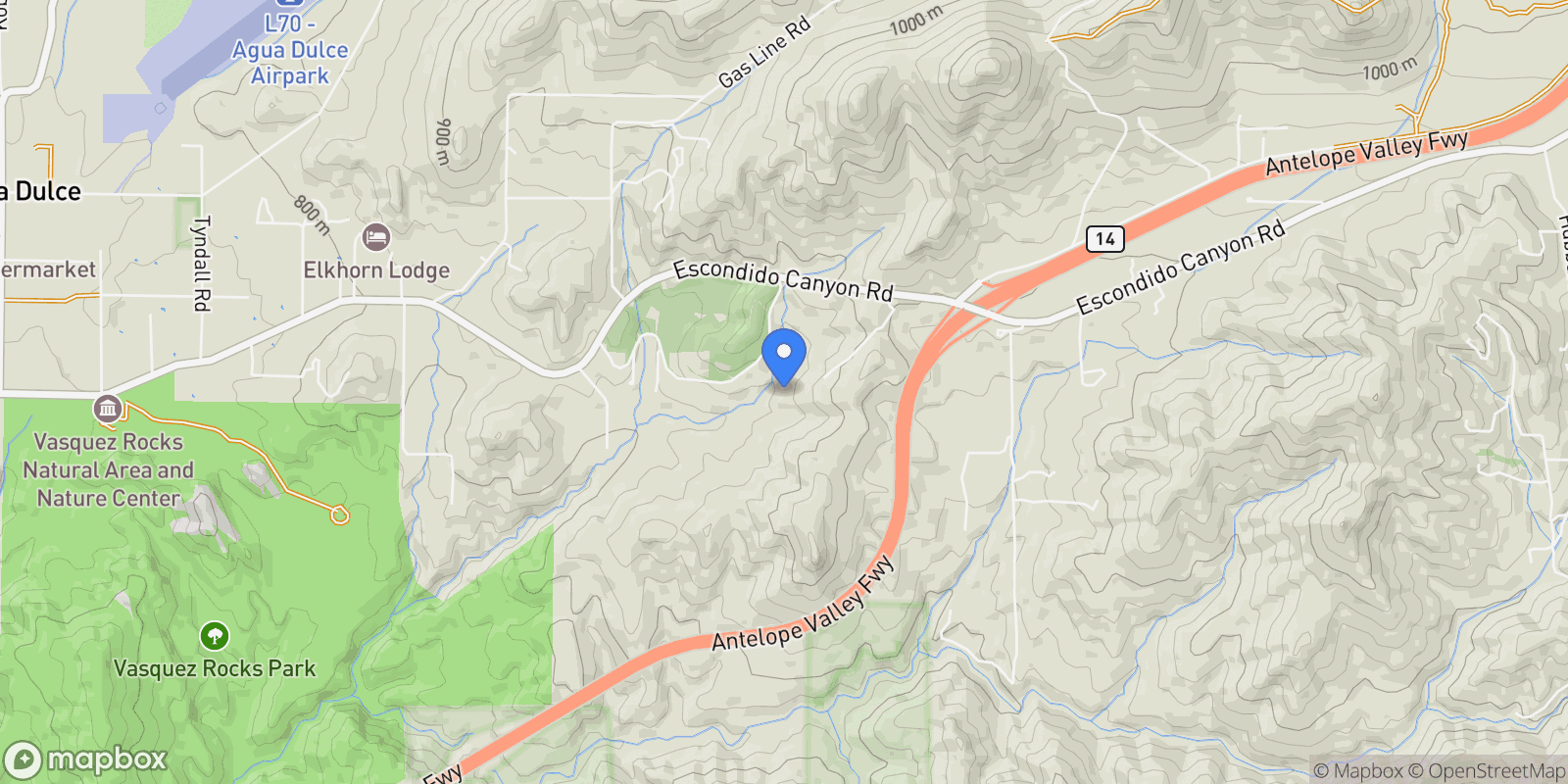 Map showing 9162 Old Stage Rd, Santa Clarita, California, United States.