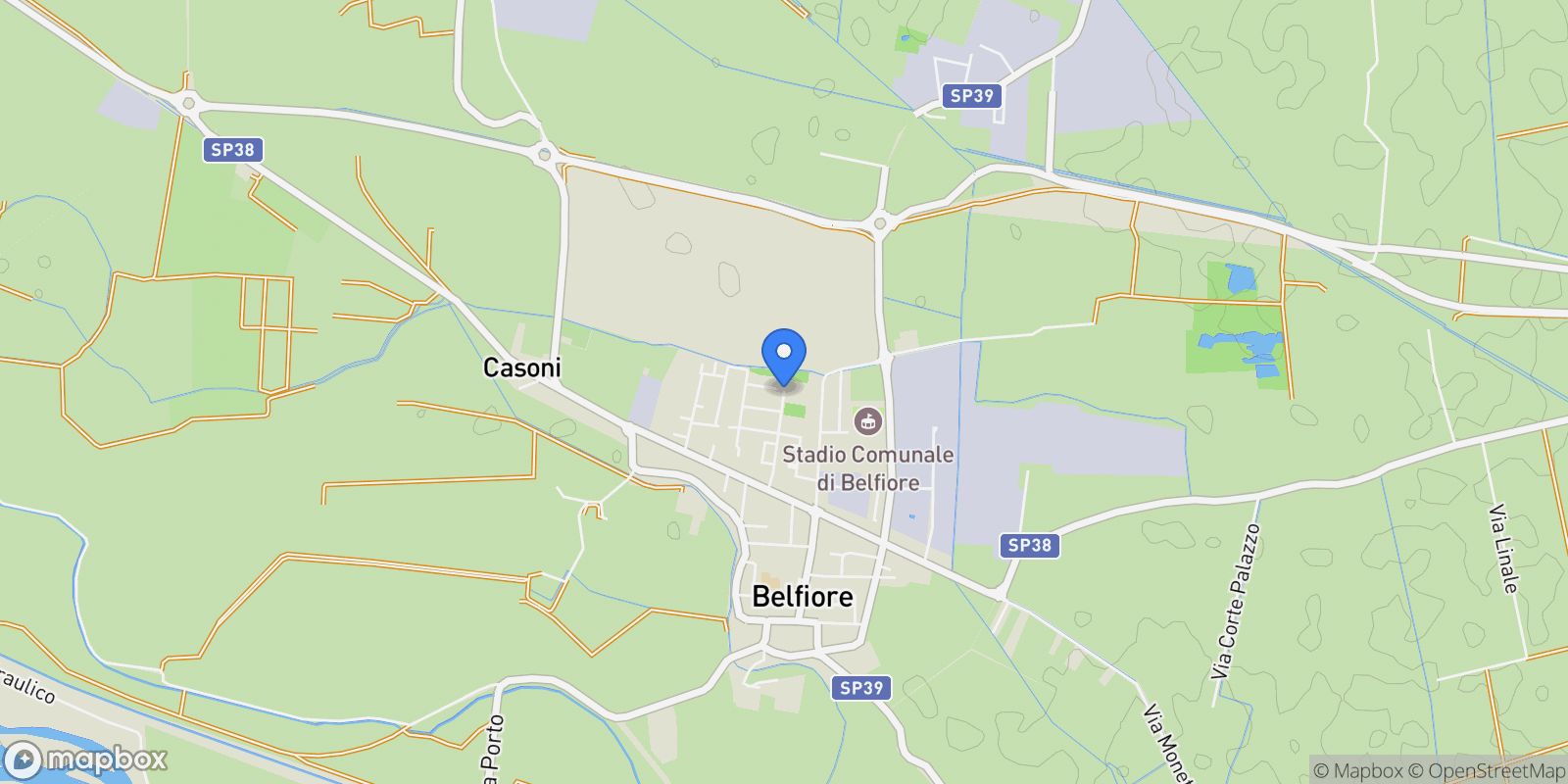 Map showing Via Monti Lessini, Veneto, Italy.