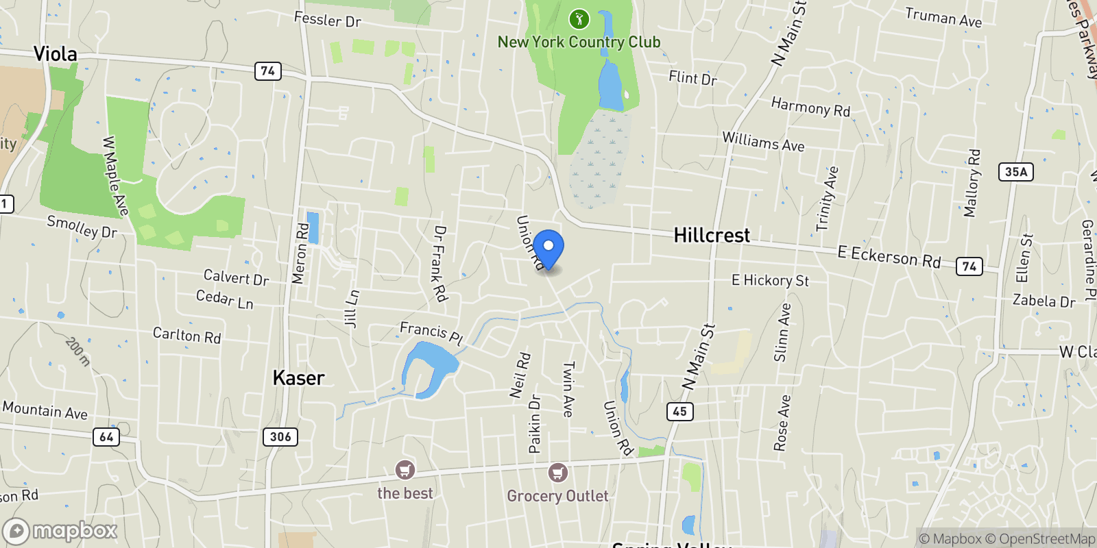Map showing 17 Lazer Court #203, Spring Valley, NY 10977, Spring Valley, New York, United States.