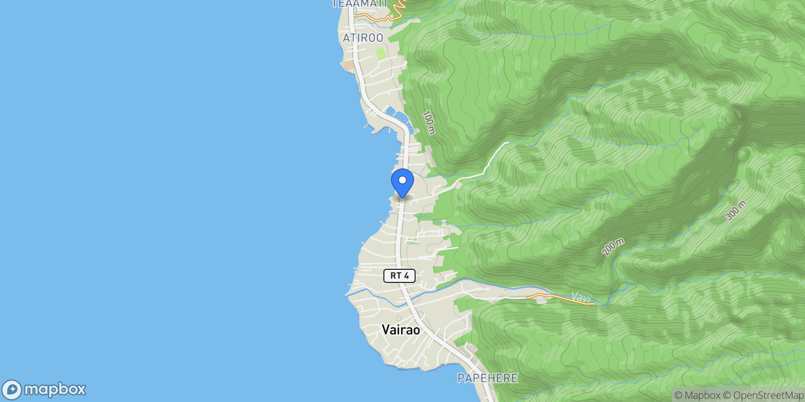 Map showing TAIARAPU-OUEST, TAIARAPU-OUEST, Taiarapu-Ouest, Windward Islands, French Polynesia.