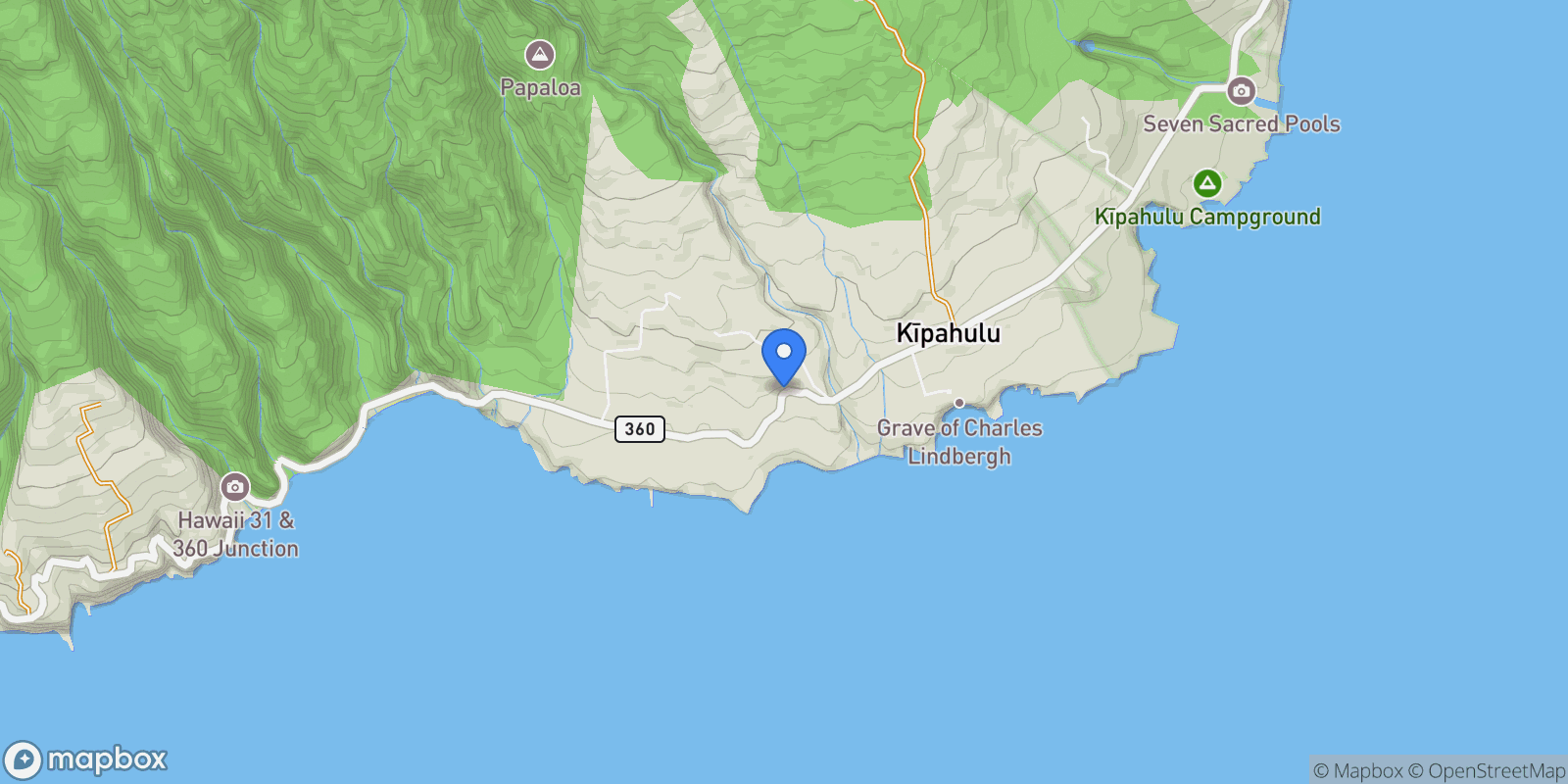Map showing 40723 Hana Hwy., Hana, HI 96713, Hana, Hawaii, United States.
