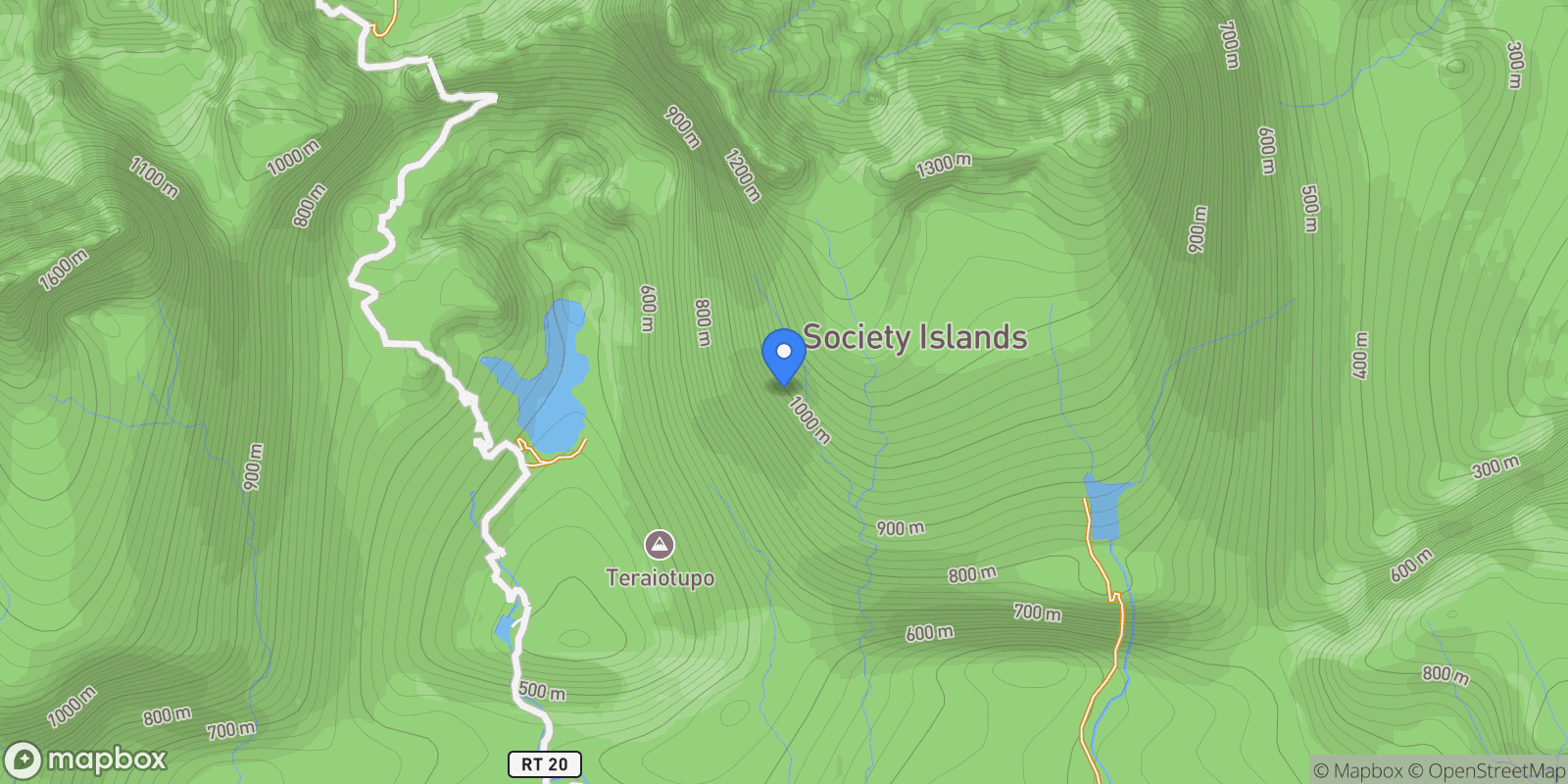 Map showing taputapuatea, taputapuatea, French Polynesia.