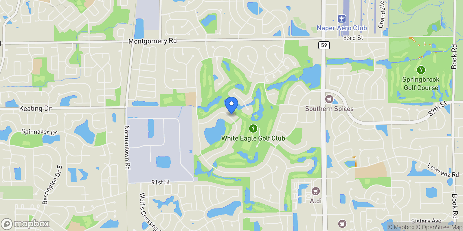 Map showing 2363 Fawn Lake Circle, Naperville, IL, 60564, USA, Naperville, Illinois, United States.