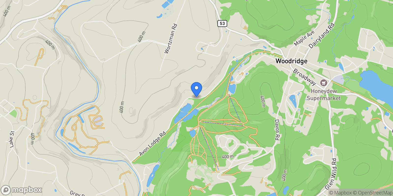 Map showing 135 Tabaczynski Road, Woodridge, NY 12789, Woodridge, New York, United States.
