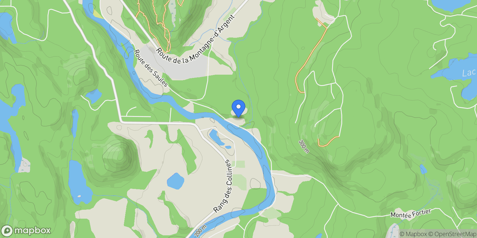 Map showing 280 Rg des Vents, Brébeuf, Quebec, Canada.