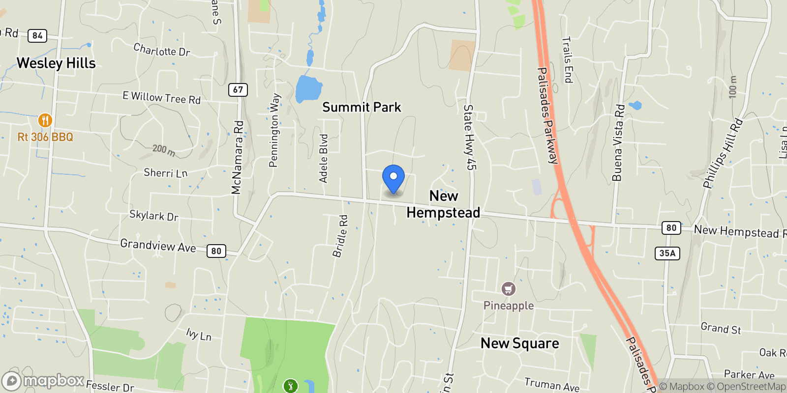 Map showing 31 Argo Lane, Monsey, NY 10977, Spring Valley, New York, United States.
