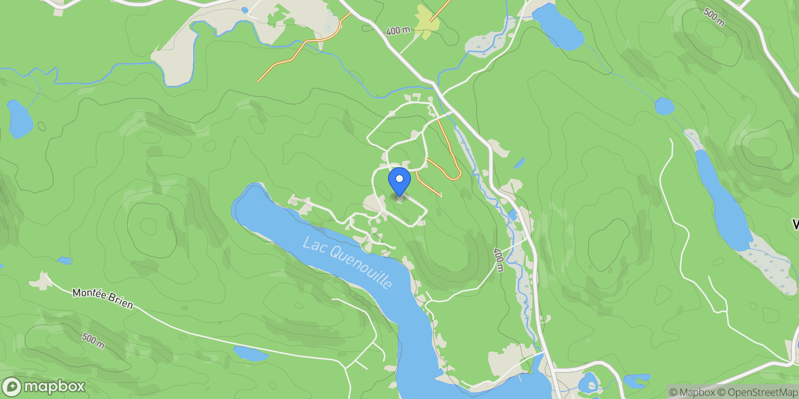 Map showing 140 Ch. Éric, Val-des-Lacs, Quebec, Canada.