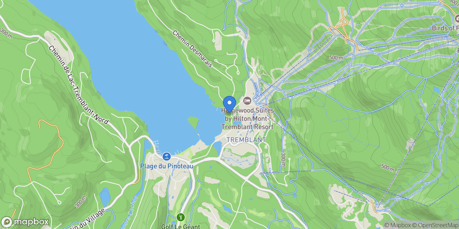 Map showing 3004 Ch. de la Chapelle 308, Mont-Tremblant, Quebec, Canada.