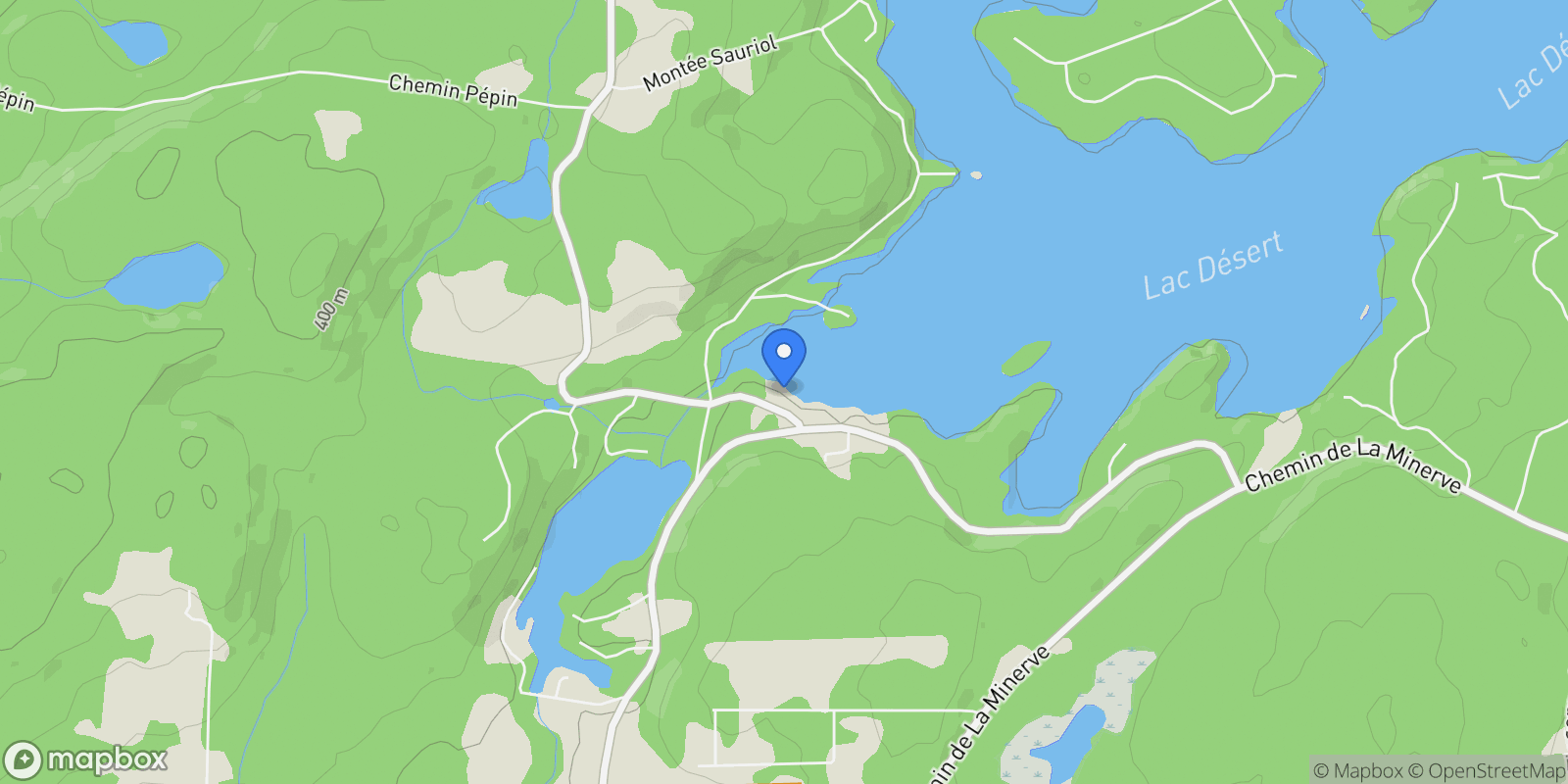 Map showing 12 Ch. des Grandes-Côtes, La Minerve, Quebec, Canada.