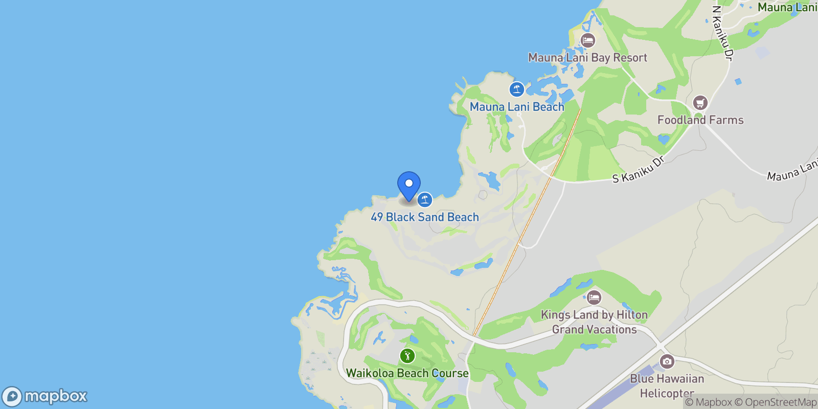 Map showing 68-1115 HONOKAOPE PL, Kamuela, HI, 96743, USA, Waikoloa Village, Hawaii, United States.