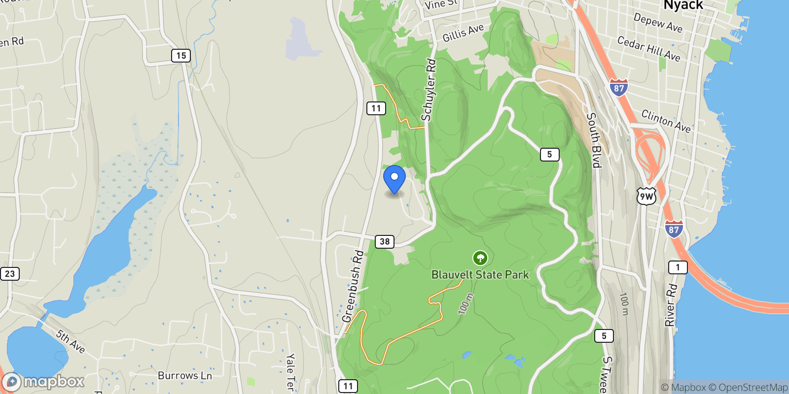 Map showing 26 Pine Glen Drive, Blauvelt, NY 10913, Blauvelt, New York, United States.