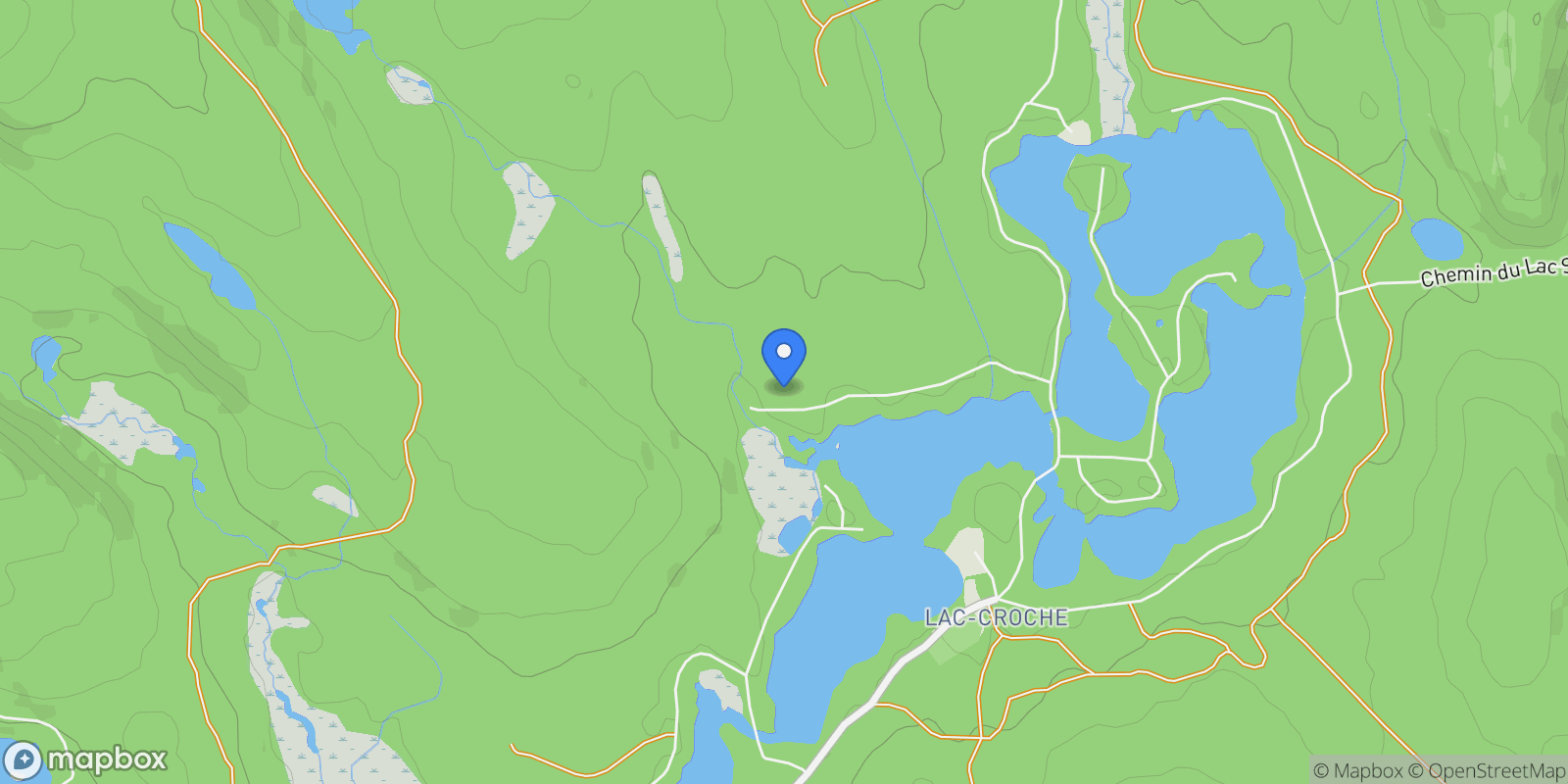 Map showing 110 Ch. St-Onge, Saint-Donat-de-Montcalm, Quebec, Canada.