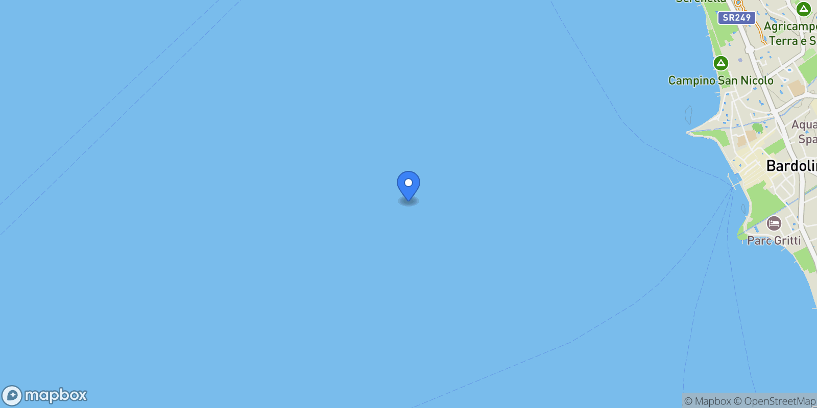 Map showing Veneto, Italy.