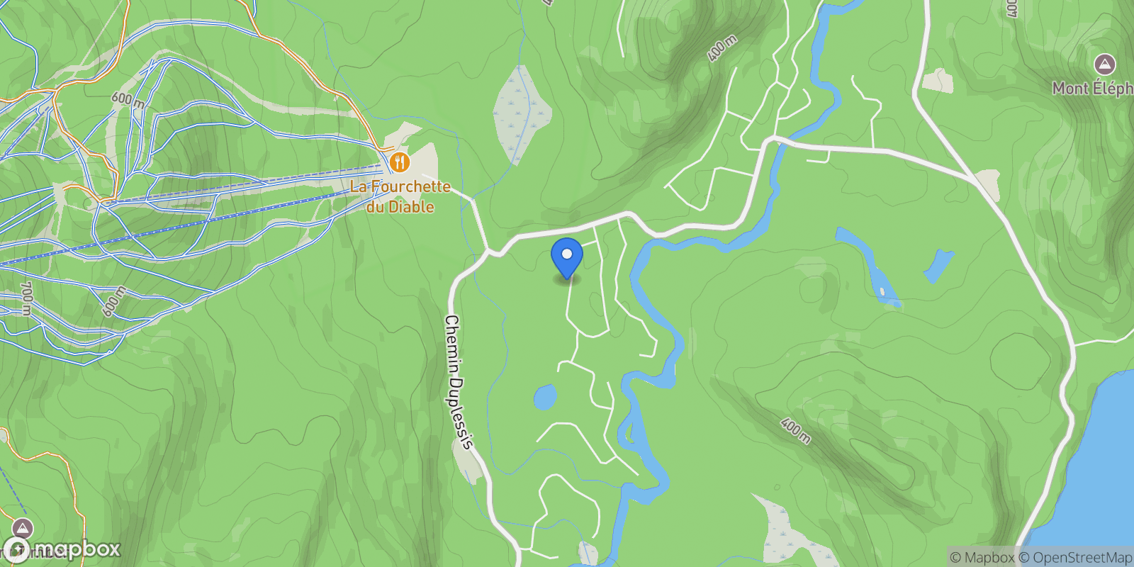 Map showing 51 Crois. Pangman, Lac-Supérieur, Quebec, Canada.