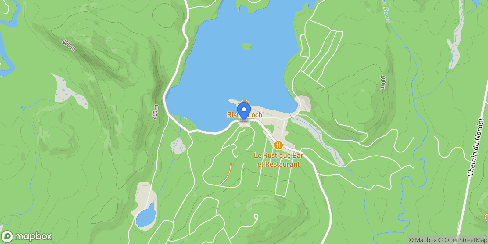 Map showing 15 Ch. de la Trinité 1, Lac-Supérieur, Quebec, Canada.