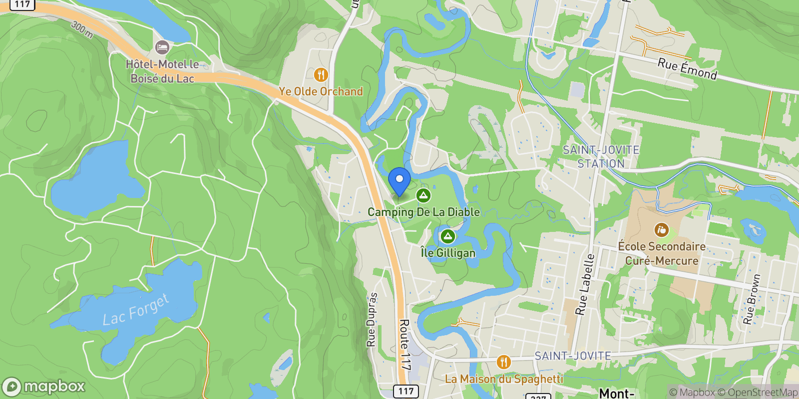 Map showing 3045 Allée du Valais 101, Mont-Tremblant, Quebec, Canada.