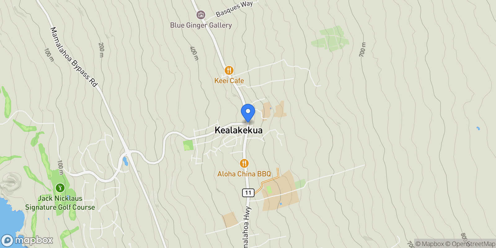 Map showing 81-6575 HIAAIONO PL, Kealakekua, HI, 96750, USA, Kealakekua, Hawaii, United States.