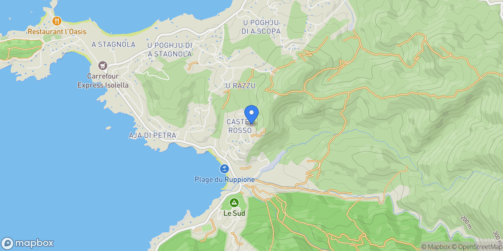 Map showing Pietrosella, Corsica, France.
