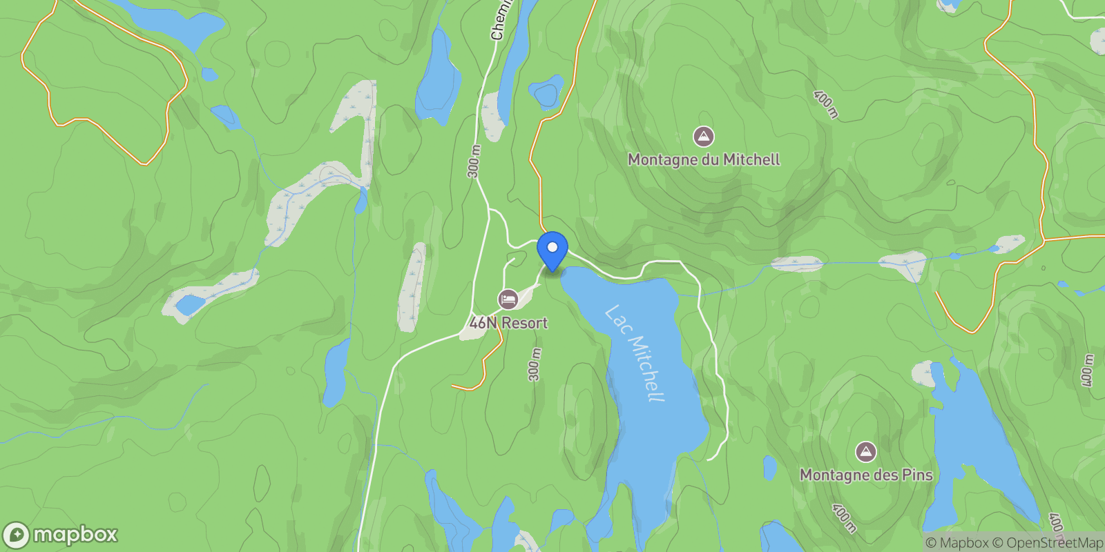 Map showing 10 Ch. du Lac-Caché, La Macaza, Quebec, Canada.