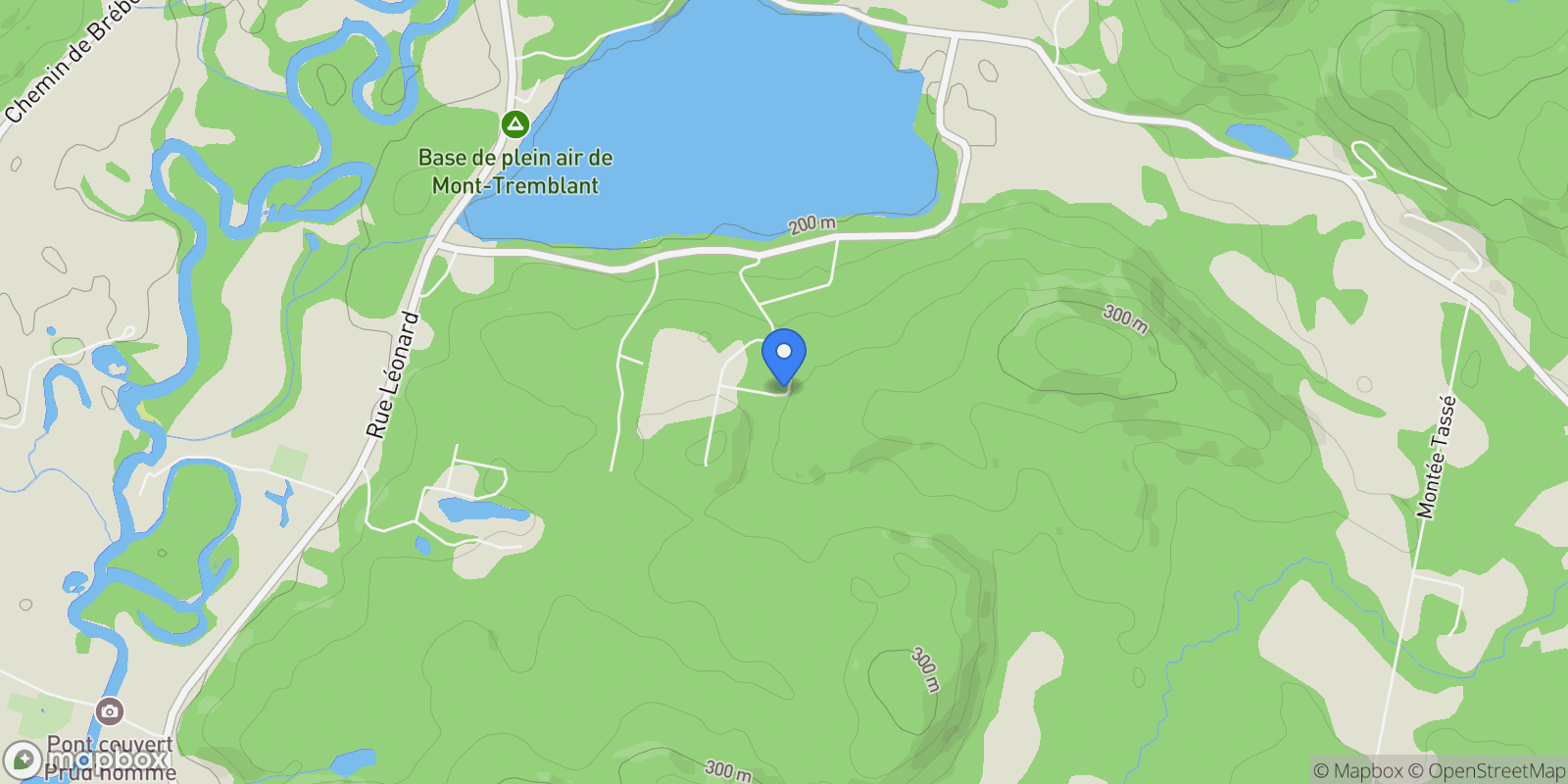 Map showing 30 Ch. des Quatre-Temps, Mont-Tremblant, Quebec, Canada.
