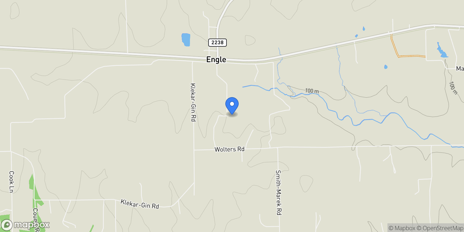 Map showing 7023 Wolters Road, Schulenburg, TX 78956, Schulenburg, Texas, United States.