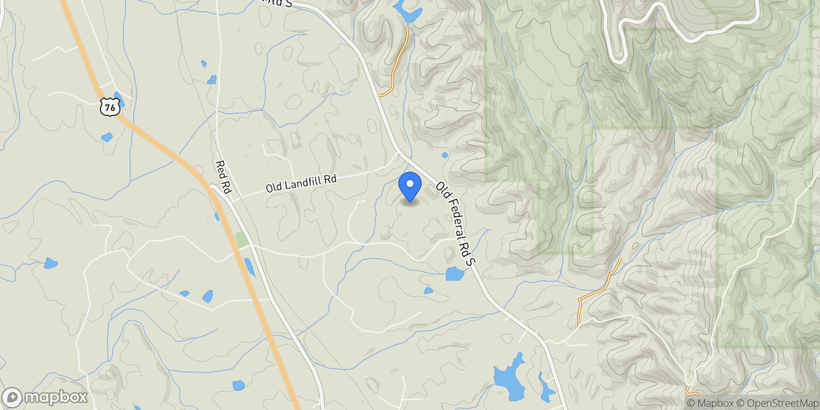 Map showing Chatsworth, Georgia, United States.