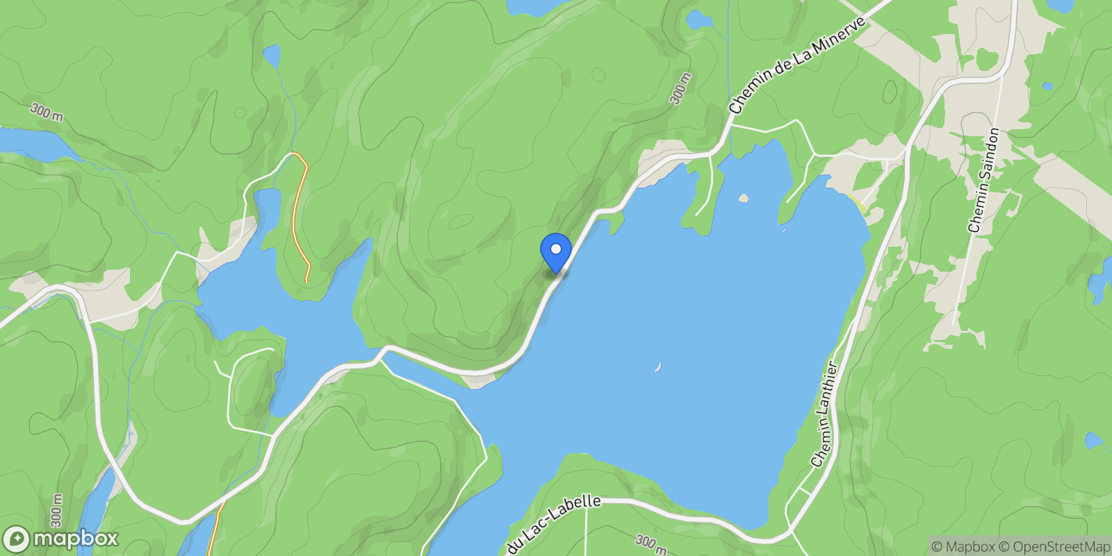 Map showing 5466 Ch. de La Minerve, Village de Labelle, Quebec, Canada.