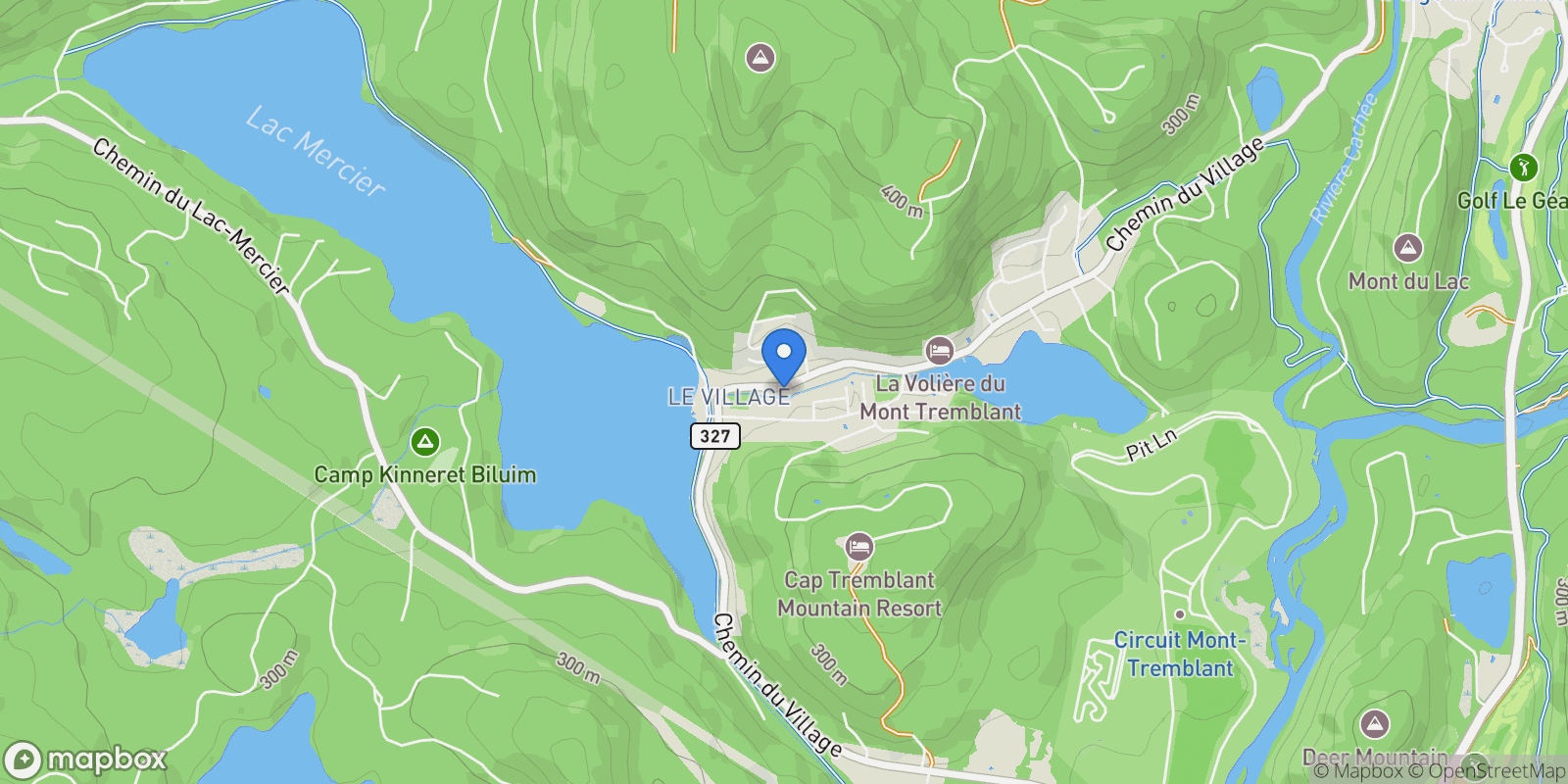 Map showing 1969 Ch. du Village, Mont-Tremblant, Quebec, Canada.