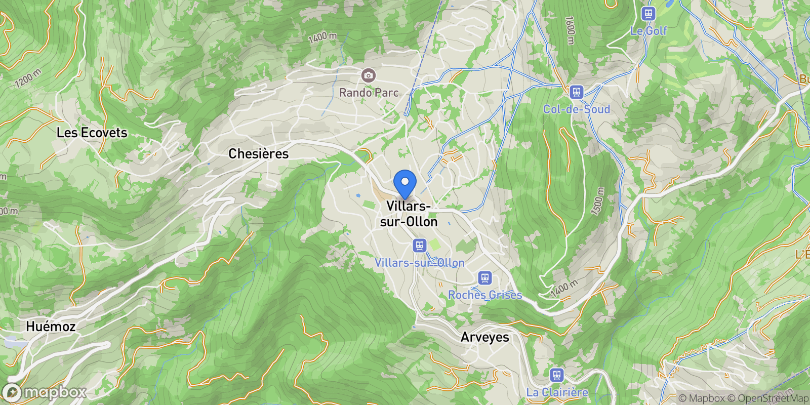 Map showing Ollon, Vaud, Switzerland.
