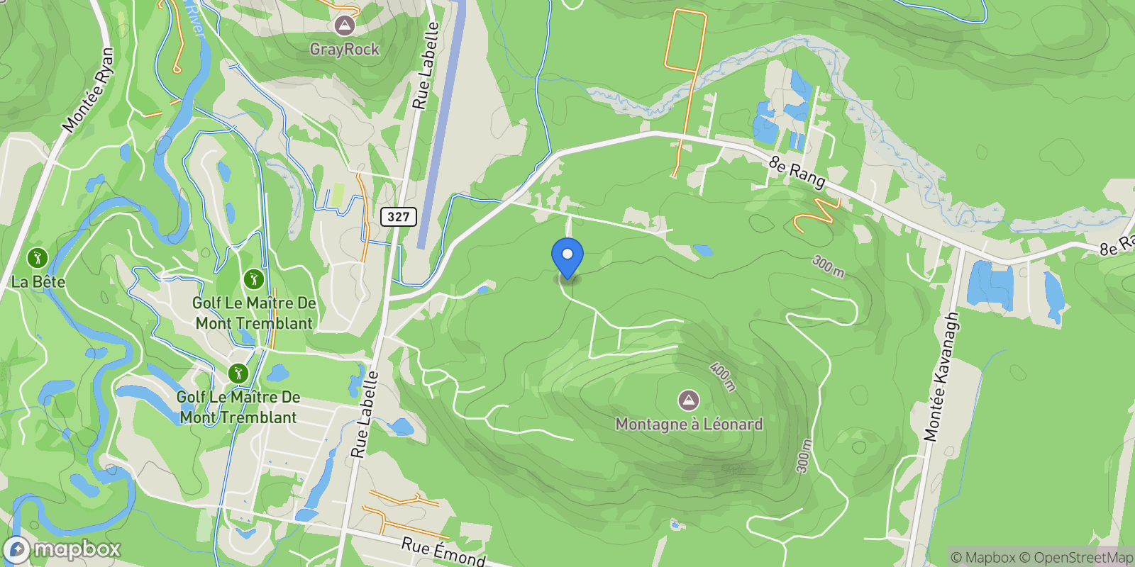 Map showing 470 Ch. du Mont-du-Daim, Mont-Tremblant, Quebec, Canada.