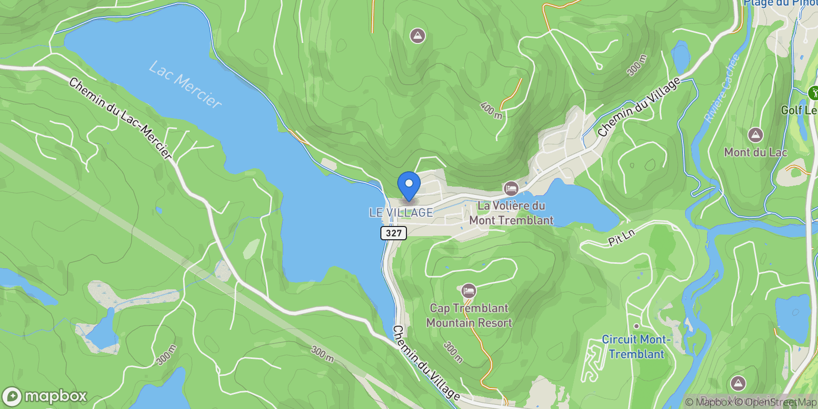 Map showing 1926 Ch. du Village, Mont-Tremblant, Quebec, Canada.