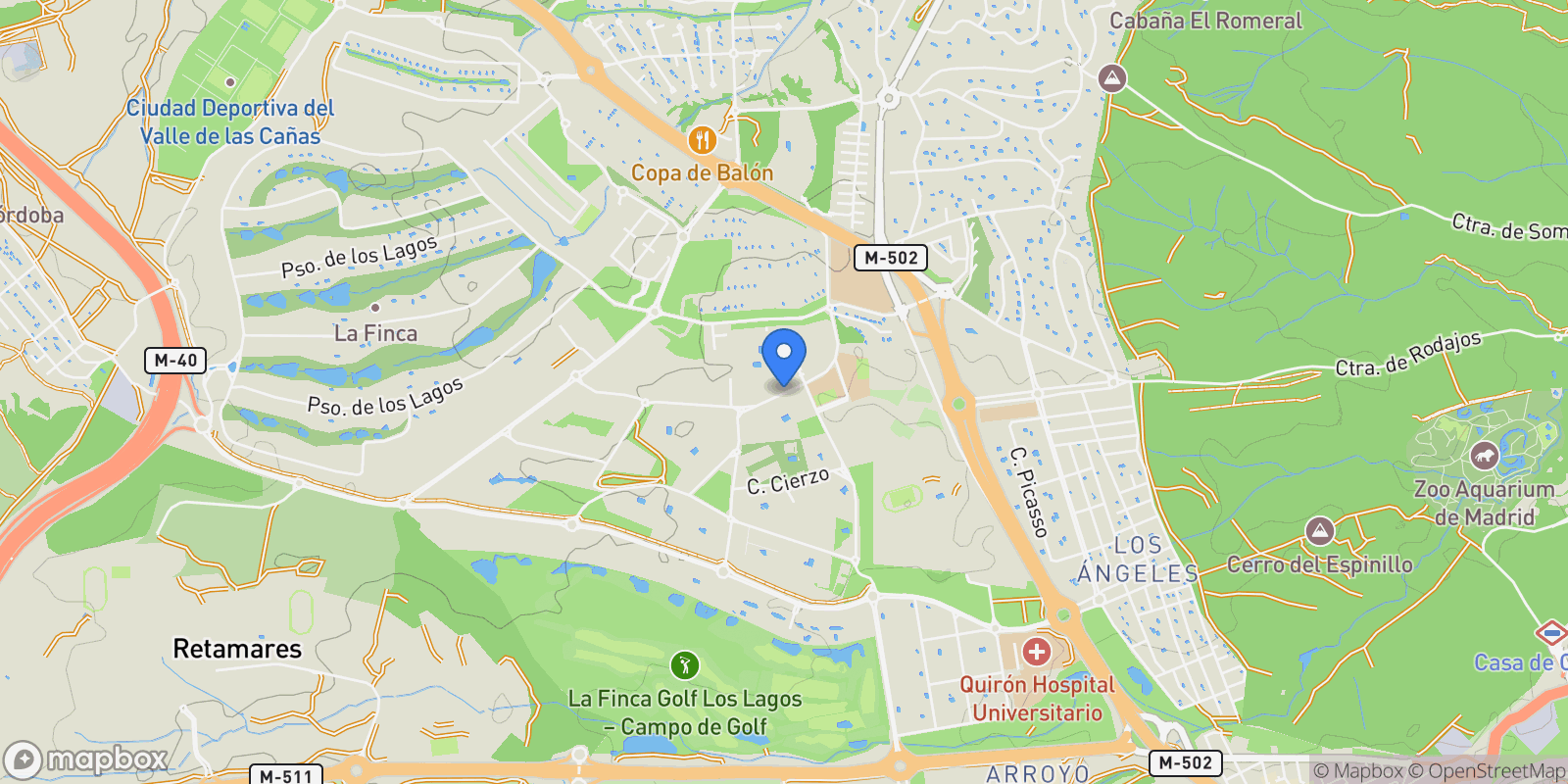 Map showing Calle Solano, 28223, Pozuelo de Alarcón, Madrid, Pozuelo de Alarcón, Pozuelo de Alarcon, Community of Madrid, Spain.