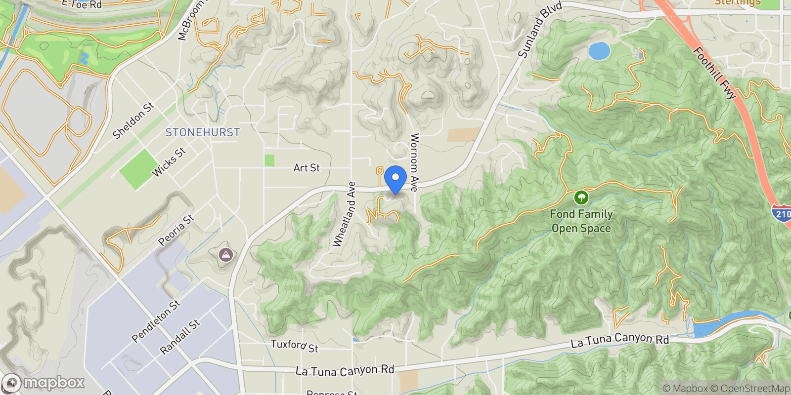 Map showing 9732 Rotta Ave, Los Angeles, California, United States.