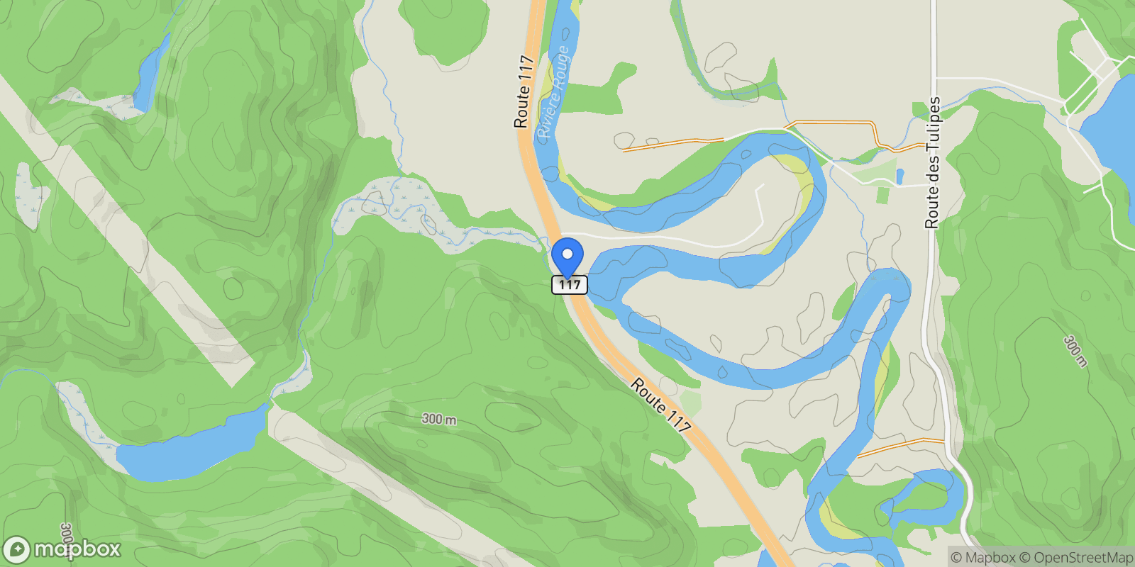 Map showing 51B Route 117, La Conception, Quebec, Canada.