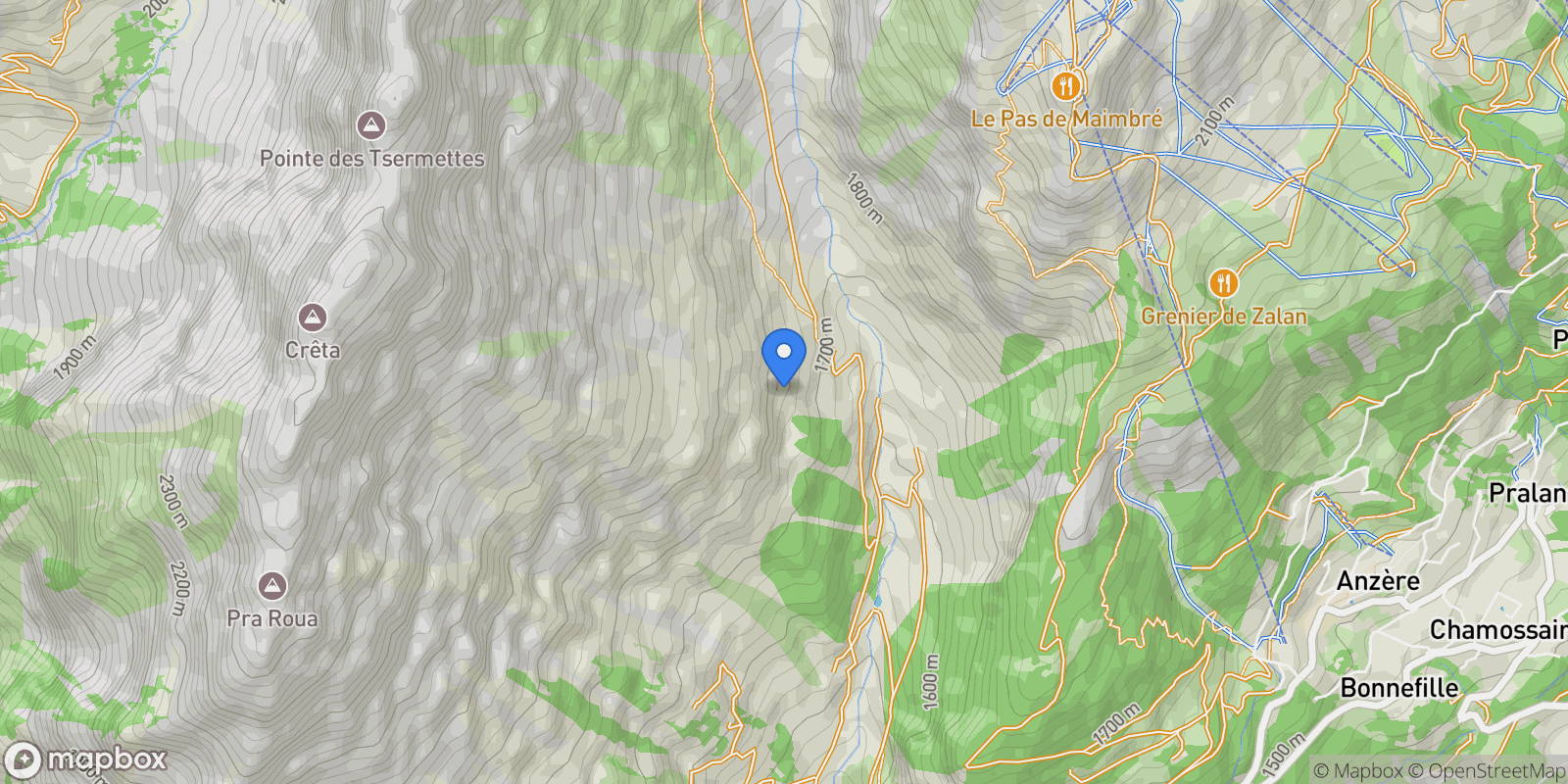 Map showing Arbaz, Valais, Switzerland.