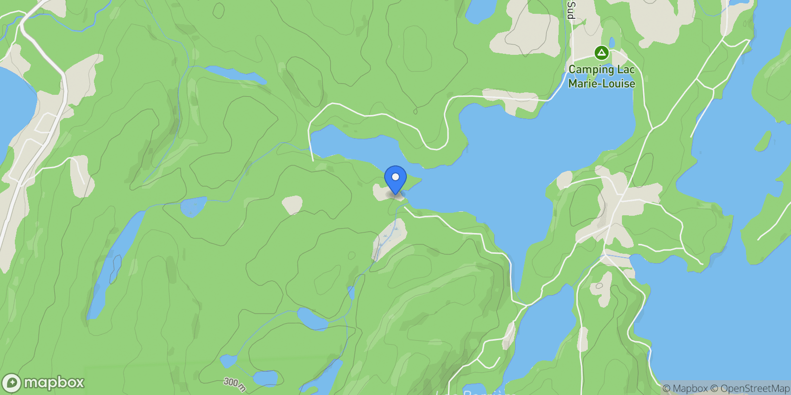 Map showing 48 Ch. du Domaine-Grégoire, La Minerve, Quebec, Canada.