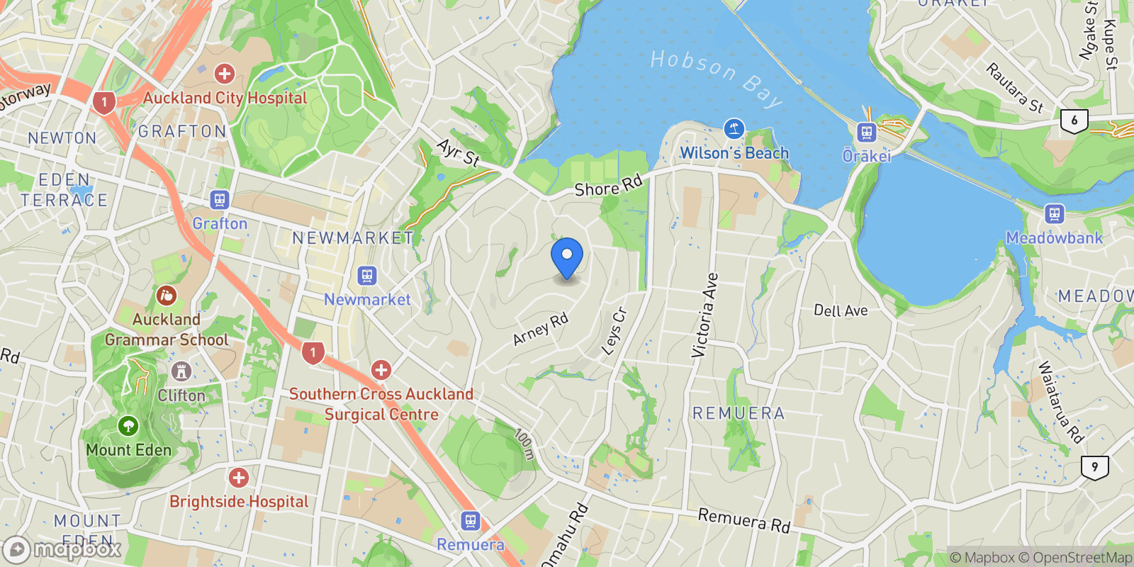 Map showing 56B Arney Crescent Remuera, Auckland, AUK 1050, Auckland, Auckland, New Zealand.