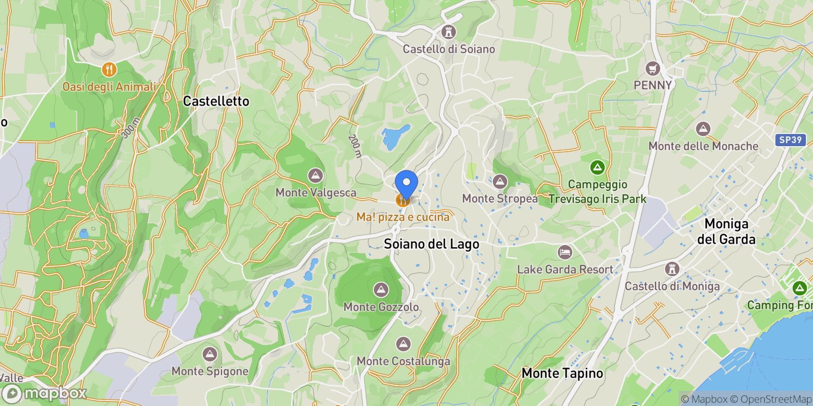 Map showing 25080 Soiano del Lago, Province of Brescia, Italy, Soiano del Lago, Lombardy, Italy.